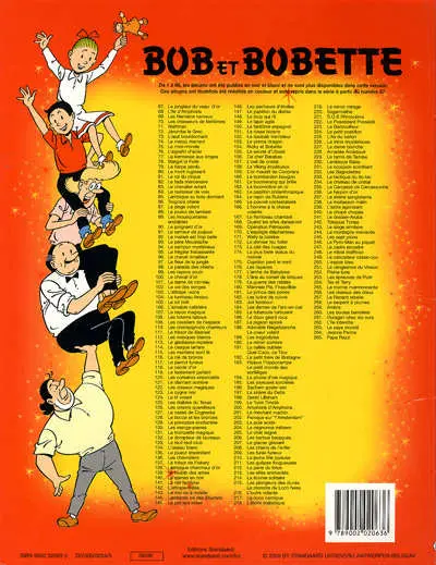 Verso de l'album Bob et Bobette Tome 265 Papa razzi