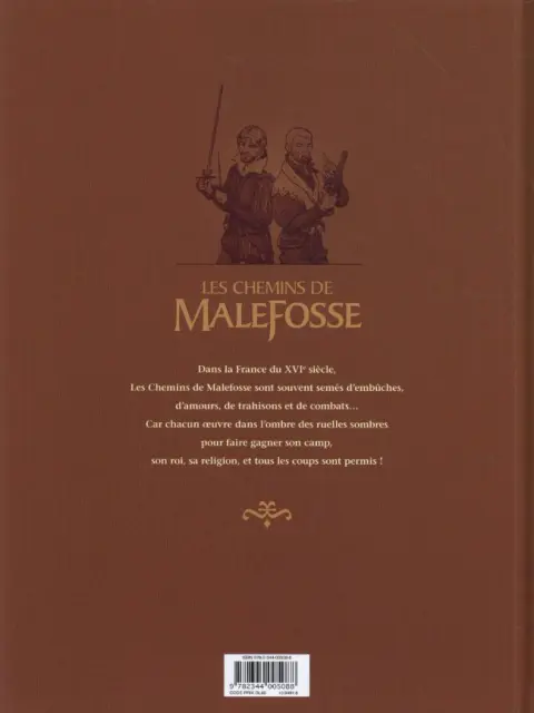 Verso de l'album Les Chemins de Malefosse Tome 23 Poisons d'Italie