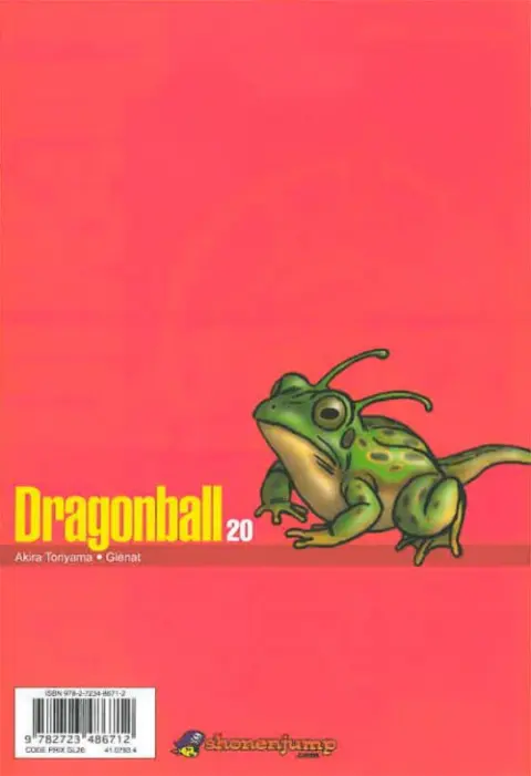 Verso de l'album Dragon Ball Perfect Edition 20