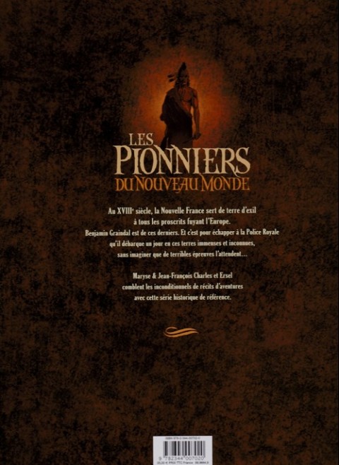 Verso de l'album Les Pionniers du Nouveau Monde L'Intégrale Tomes 17 à 20
