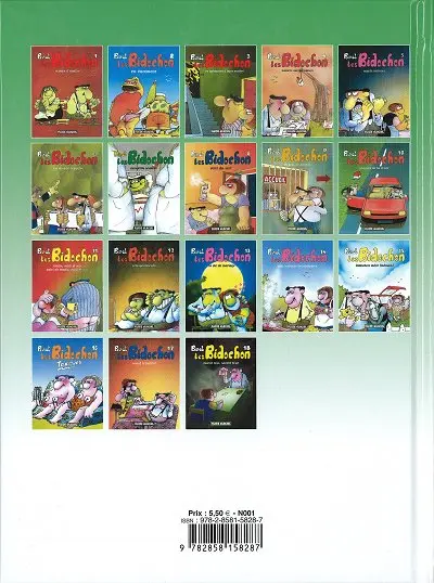 Verso de l'album Les Bidochon Petit format Tome 9 Les fous sont lâchés