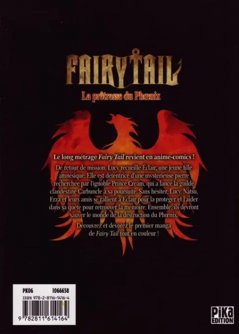 Verso de l'album Fairy Tail La prêtresse du Phœnix