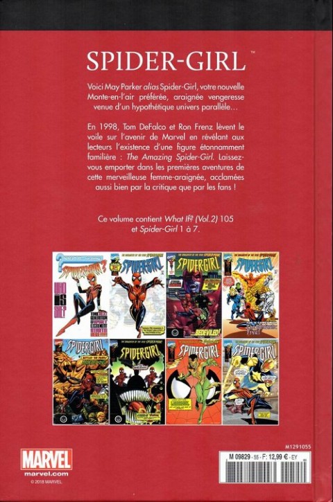 Verso de l'album Le meilleur des Super-Héros Marvel Tome 55 Spider-Girl