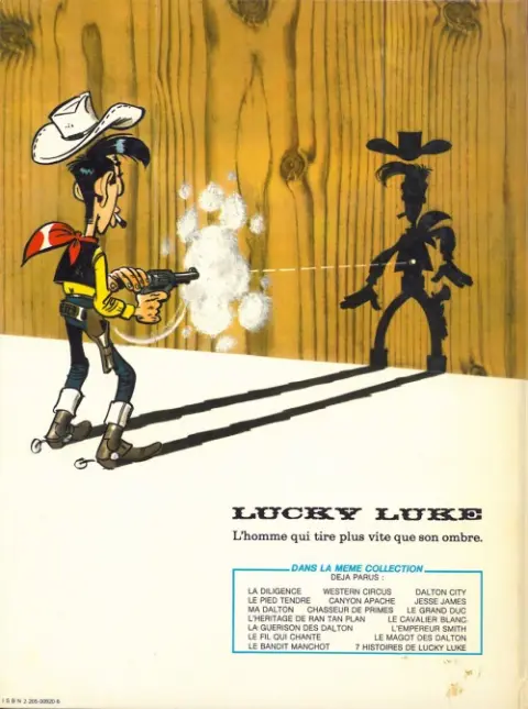 Verso de l'album Lucky Luke Tome 44 La guérison des Dalton