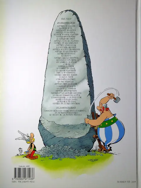 Verso de l'album Astérix Tome 31 Astérix et la traviata