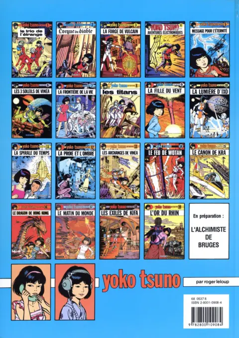 Verso de l'album Yoko Tsuno Tome 12 La proie et l'ombre