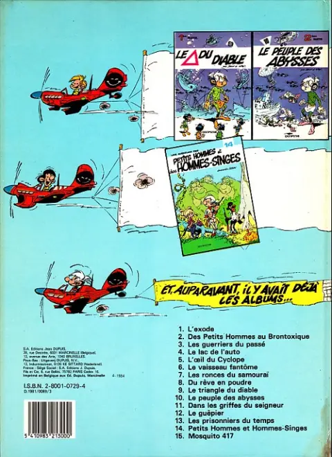 Verso de l'album Les Petits hommes Tome 11 Dans les griffes du seigneur