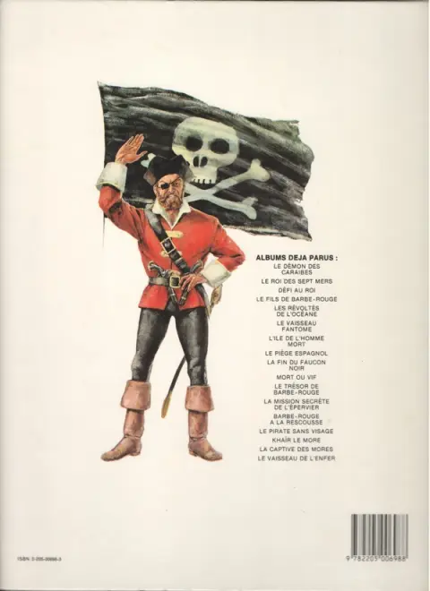 Verso de l'album Barbe-Rouge Tome 16 La captive des Mores