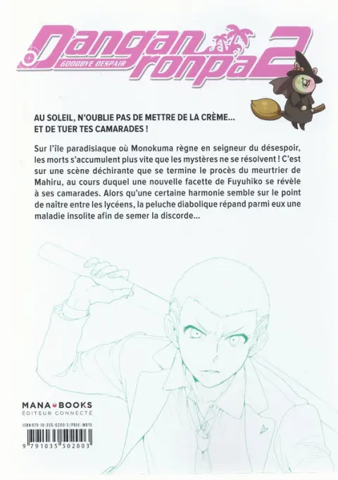 Verso de l'album Danganronpa 2 - Goodbye Despair 3