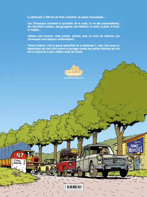 Verso de l'album Chroniques de la Nationale 7 Tome 1 Vacances sur la route