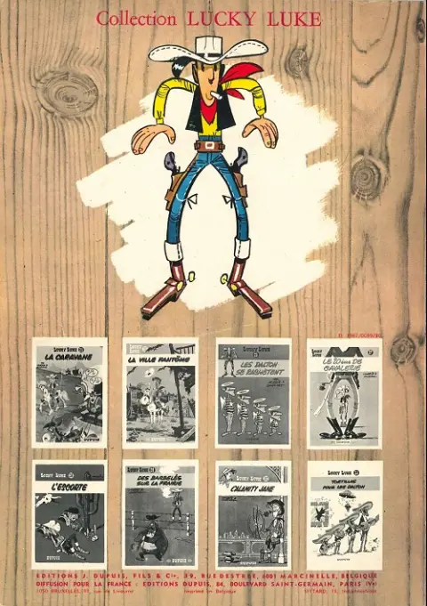 Verso de l'album Lucky Luke Tome 16 En remontant le Mississipi