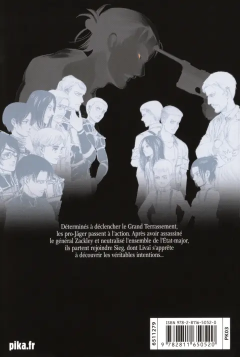 Verso de l'album L'Attaque des Titans 29