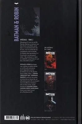 Verso de l'album Batman & Robin Tome 2 Intégrale