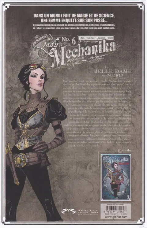 Verso de l'album Lady Mechanika N° 6 La Belle dame sans merci