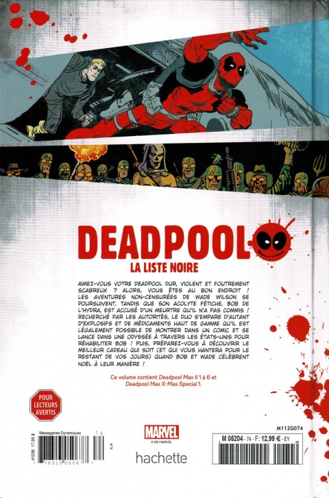 Verso de l'album Deadpool - La collection qui tue Tome 74 La liste noire