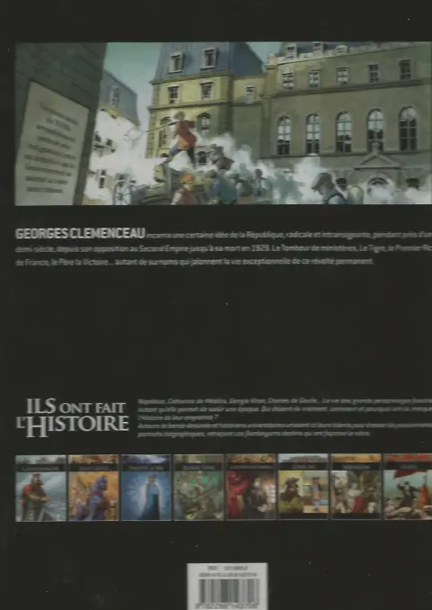 Verso de l'album Ils ont fait l'Histoire Tome 22 Clémenceau