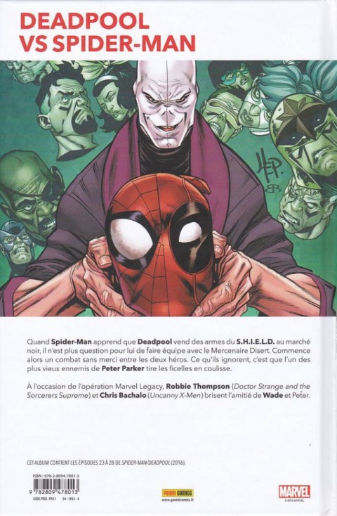 Verso de l'album Spider-Man / Deadpool Tome 1 Marché noir