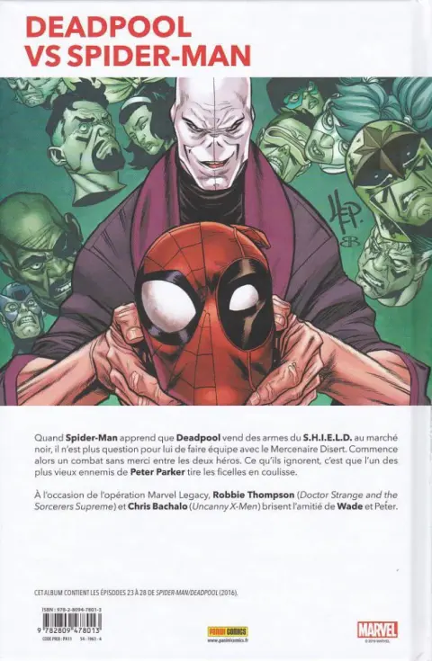 Verso de l'album Spider-Man / Deadpool Tome 1 Marché noir