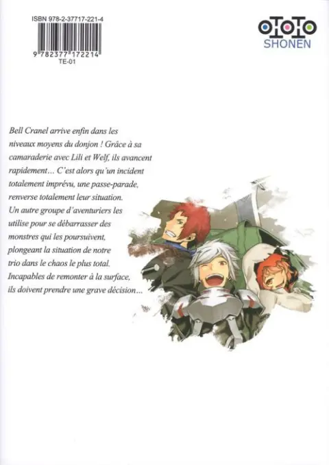 Verso de l'album Dan Machi - La Légende des Familias 8