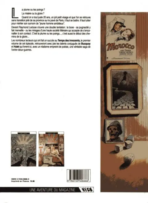 Verso de l'album Les Chemins de la gloire Tome 2 Un jeune homme ambitieux