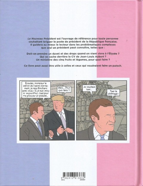 Verso de l'album Le Nouveau Président