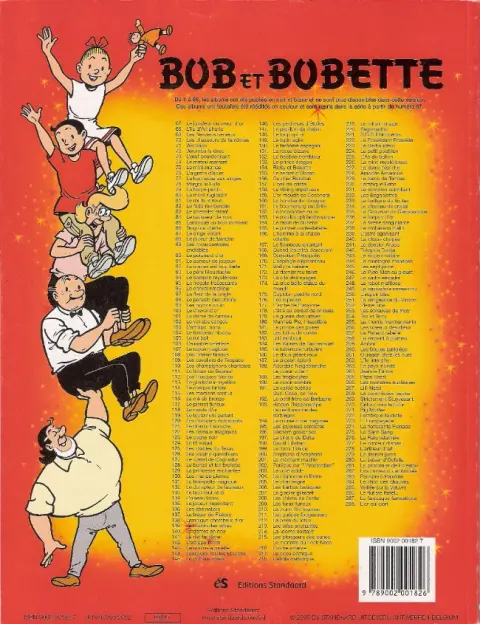 Verso de l'album Bob et Bobette Tome 104 Le tombeau hindou