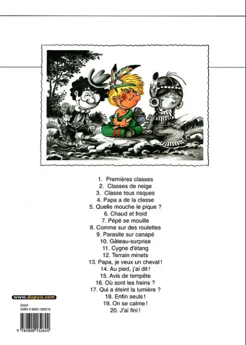 Verso de l'album Cédric Tome 17 Qui a éteint la lumière ?