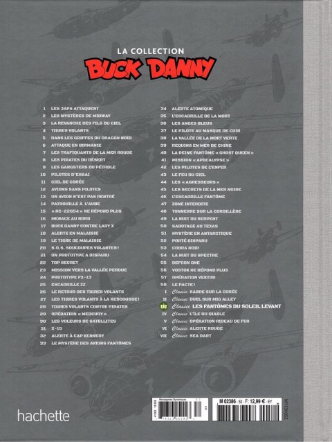 Verso de l'album Buck Danny La collection Tome 3 Les fantômes du soleil levant