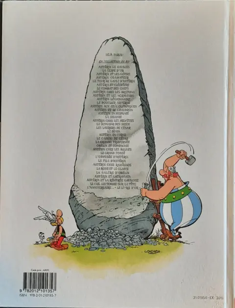 Verso de l'album Astérix Tome 3 Astérix et les Goths
