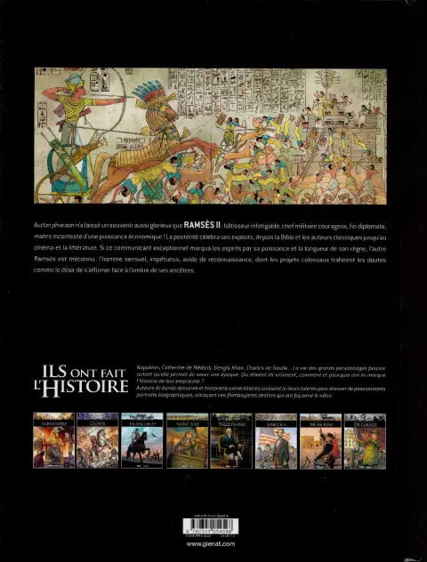 Verso de l'album Ils ont fait l'Histoire Tome 40 Ramsès II