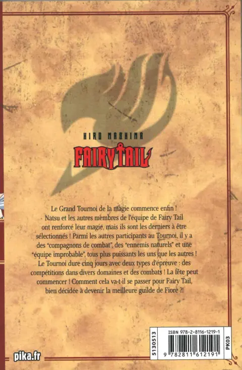 Verso de l'album Fairy Tail 32