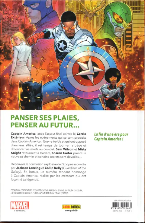 Verso de l'album Captain America - Final