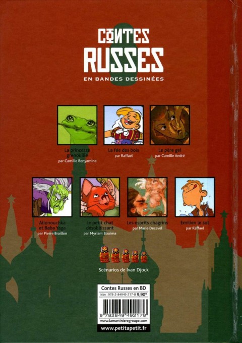 Verso de l'album Contes du monde en bandes dessinées Contes Russes en bandes dessinées