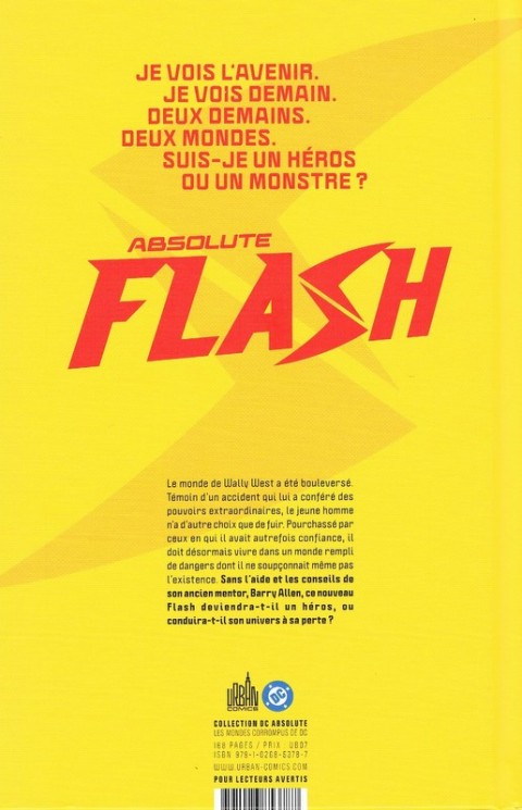 Verso de l'album Absolute Flash Tome 1 Deux Mondes