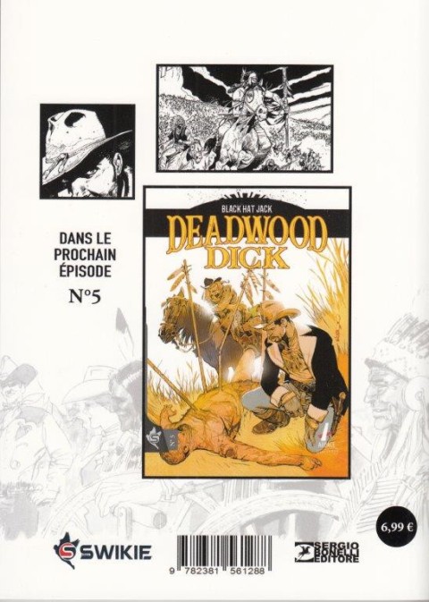 Verso de l'album Deadwood Dick N° 4 Du Plomb et de la chair