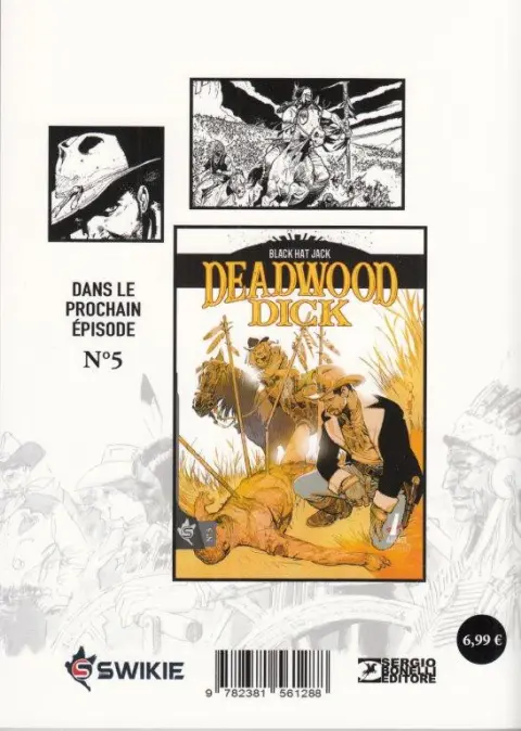 Verso de l'album Deadwood Dick N° 4 Du Plomb et de la chair