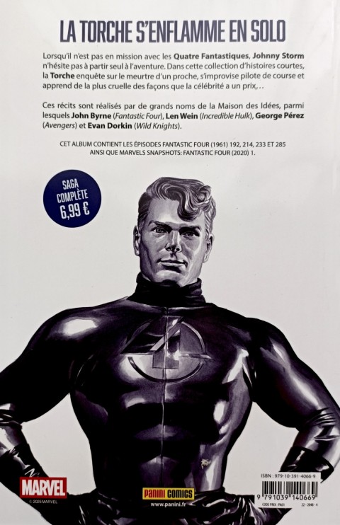 Verso de l'album Fantastic Four Tome 4 La Torche
