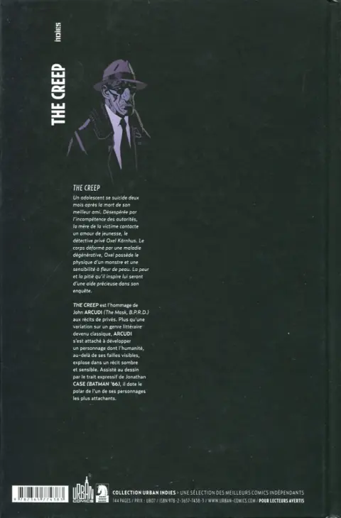 Verso de l'album The Creep