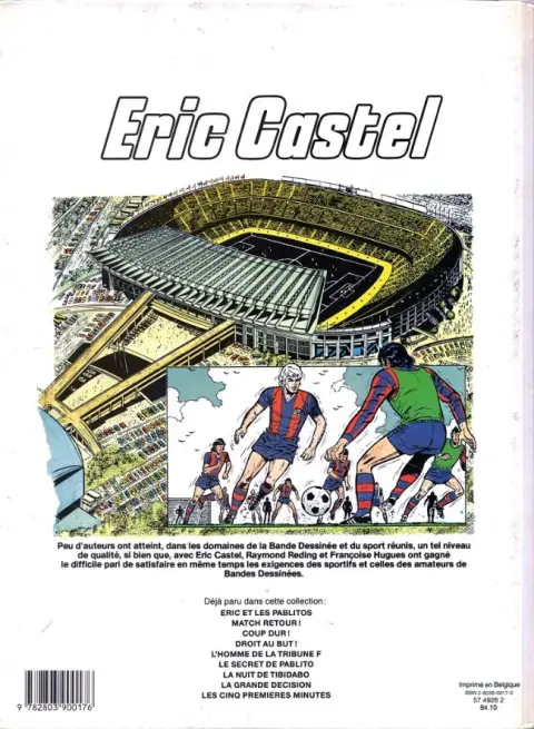 Verso de l'album Eric Castel Tome 9 Les cinq premières minutes