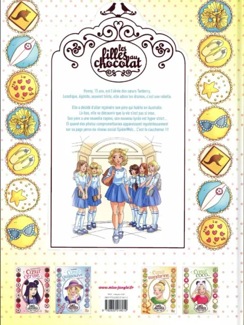 Verso de l'album Les Filles au chocolat Tome 5 Cœur vanille