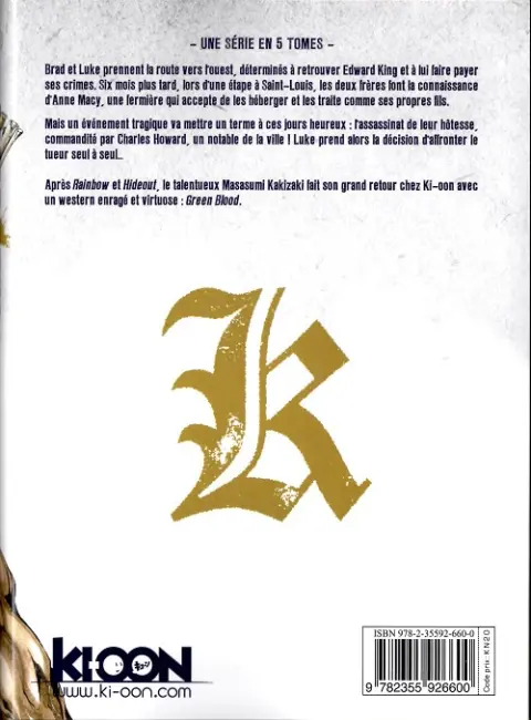 Verso de l'album Green Blood 4