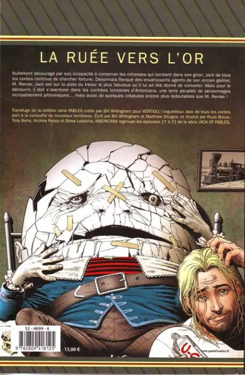 Verso de l'album Jack of Fables Tome 4 Americana