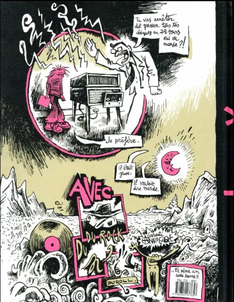 Verso de l'album Lock groove comix