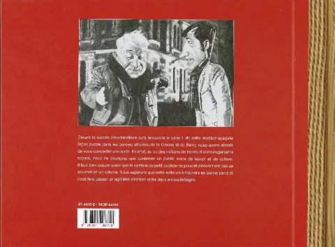 Verso de l'album Audiard éparpillé façon puzzle Tome 2