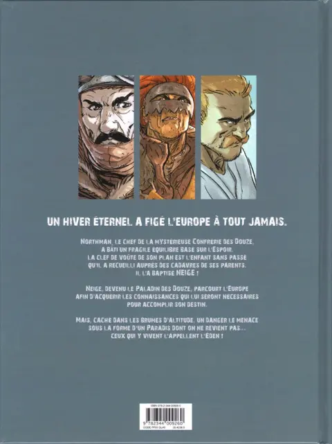 Verso de l'album Neige Origines Tome 2 Éden