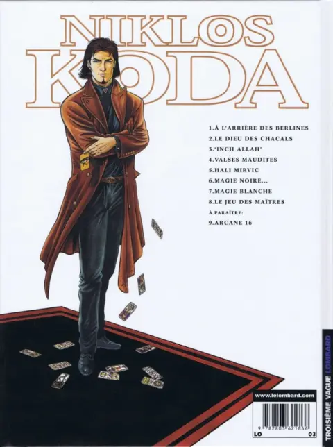 Verso de l'album Niklos Koda Tome 8 Le jeu des maîtres