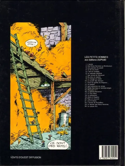Verso de l'album Les Petits hommes Soleil / Jourdan Tome 1 Des souris et des petits hommes