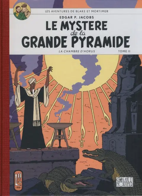 Couverture de l'album Blake et Mortimer Tome 5 Le Mystère de la Grande Pyramide - Tome II - La Chambre d'Horus