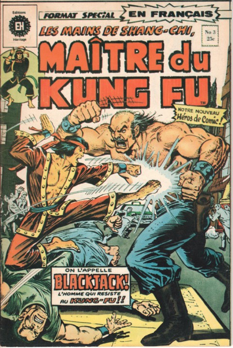 Couverture de l'album Les Mains de Shang-Chi, maître du Kung-Fu N° 3 Le repaire du perdu !