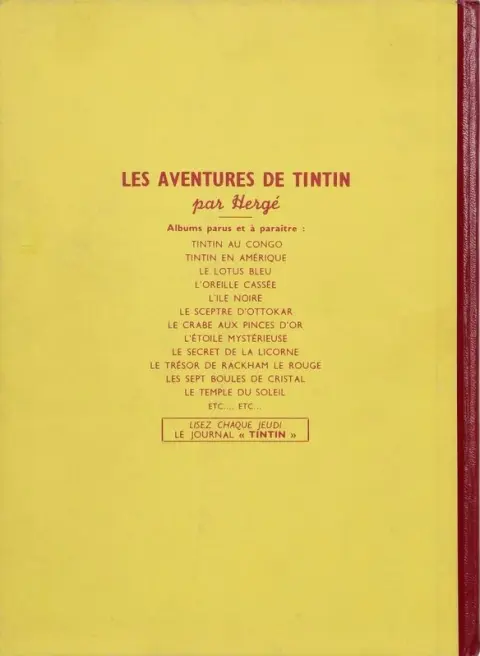Verso de l'album Quick et Flupke - Gamins de Bruxelles 3e série